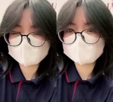 Nữ sinh Ngọc Lam đeo kính cực kỳ hấp dẫn